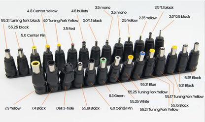 Type C To DC Power Boost Cable 5V/9V/12V/15V/20V Boost Line 8 Adapters USB C To DC Jack Connector Fast Charging For Wifi Router