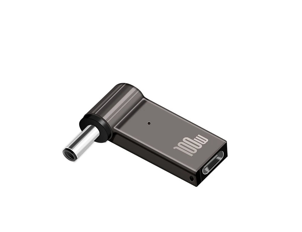 PD 100W Laptop Power Charger Supply Adapter 5A 20V Connector Female Type-C To DC Male Jack Plug Converter For Lenovo/HP/DELL