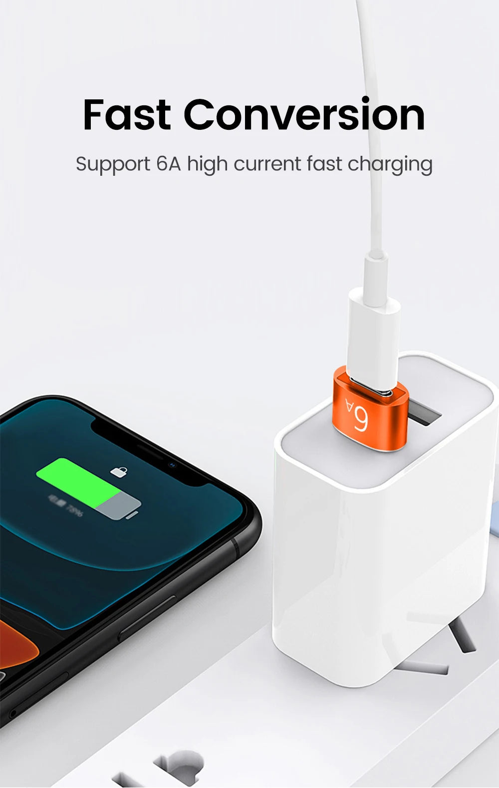 10A OTG USB 3.0 To Type C Adapter USB Female To Type c Male Fast Charging adadpter OTG USB C For Xiaomi Samsung Laptop PC