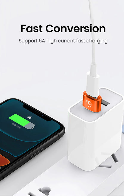 10A OTG USB 3.0 To Type C Adapter USB Female To Type c Male Fast Charging adadpter OTG USB C For Xiaomi Samsung Laptop PC