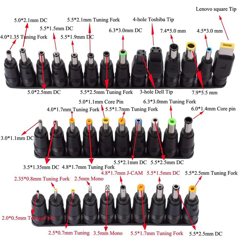 Type C To DC Power Boost Cable 5V/9V/12V/15V/20V Boost Line 8 Adapters USB C To DC Jack Connector Fast Charging For Wifi Router