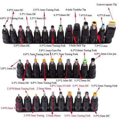 Type C To DC Power Boost Cable 5V/9V/12V/15V/20V Boost Line 8 Adapters USB C To DC Jack Connector Fast Charging For Wifi Router