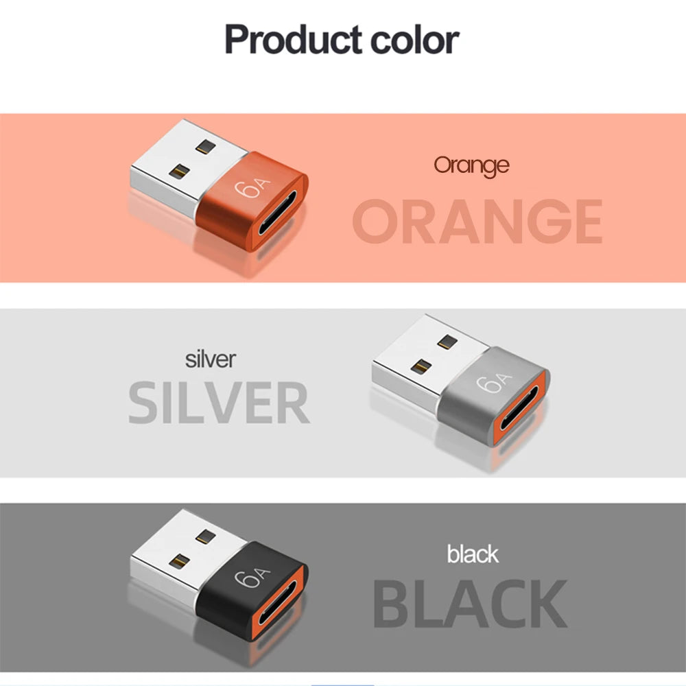 10A OTG USB 3.0 To Type C Adapter USB Female To Type c Male Fast Charging adadpter OTG USB C For Xiaomi Samsung Laptop PC
