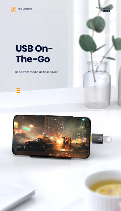 10A OTG USB 3.0 To Type C Adapter USB Female To Type c Male Fast Charging adadpter OTG USB C For Xiaomi Samsung Laptop PC